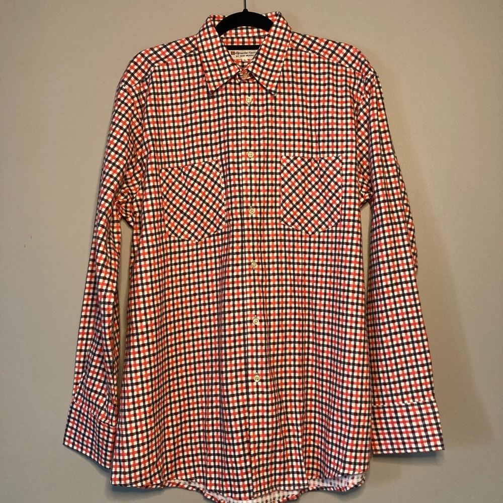 Highlander Flannel L By Bud Berma Plaid Outdoors Cozy Warm Red White